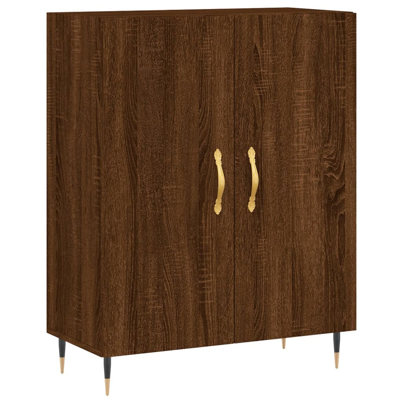 vidaXL barna tölgy színű szerelt fa tálalószekrény 69,5 x 34 x 90 cm