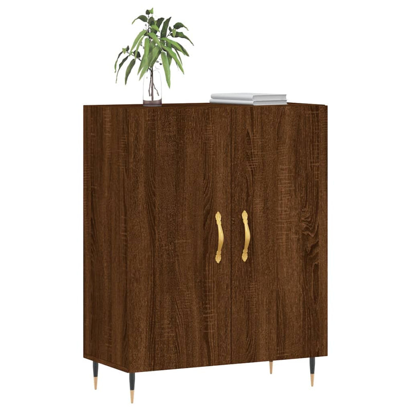 vidaXL barna tölgy színű szerelt fa tálalószekrény 69,5 x 34 x 90 cm
