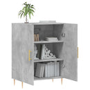 vidaXL betonszürke szerelt fa tálalószekrény 69,5 x 34 x 90 cm