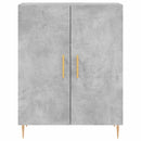 vidaXL betonszürke szerelt fa tálalószekrény 69,5 x 34 x 90 cm