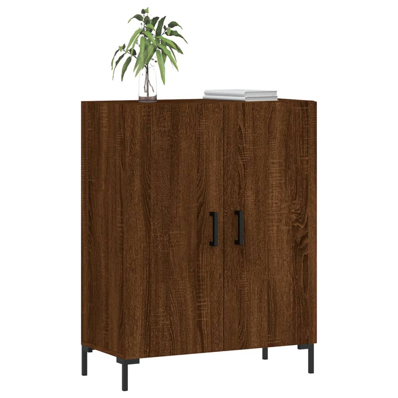 vidaXL barna tölgy színű szerelt fa tálalószekrény 69,5 x 34 x 90 cm
