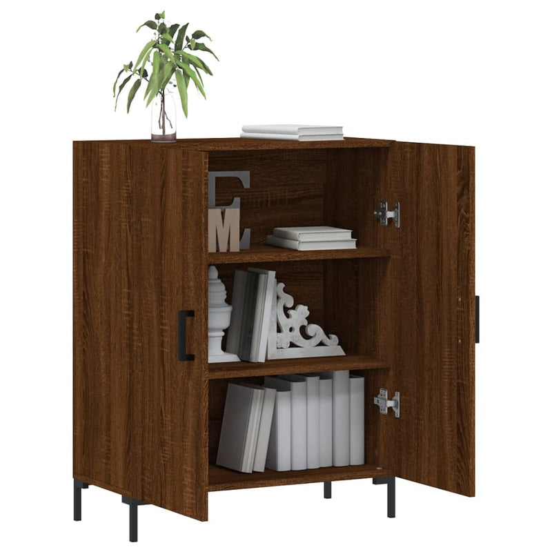 vidaXL barna tölgy színű szerelt fa tálalószekrény 69,5 x 34 x 90 cm