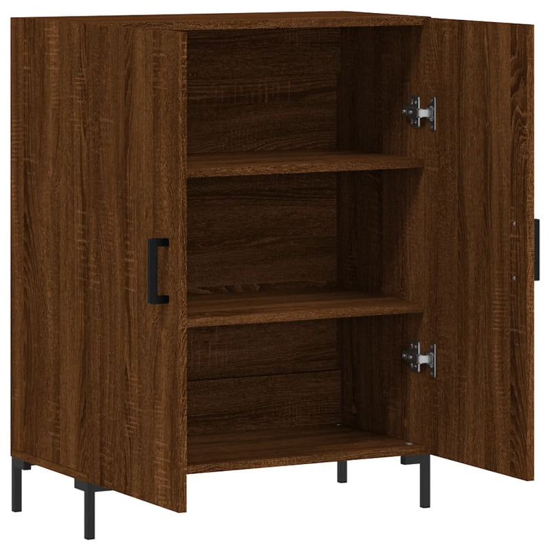 vidaXL barna tölgy színű szerelt fa tálalószekrény 69,5 x 34 x 90 cm