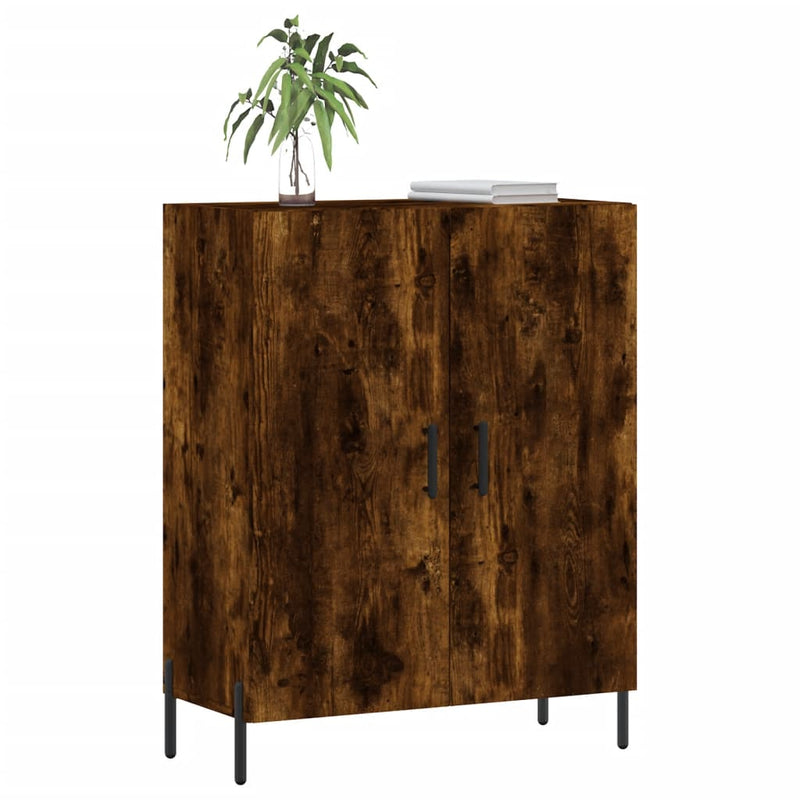 vidaXL füstös tölgy színű szerelt fa tálalószekrény 69,5 x 34 x 90 cm