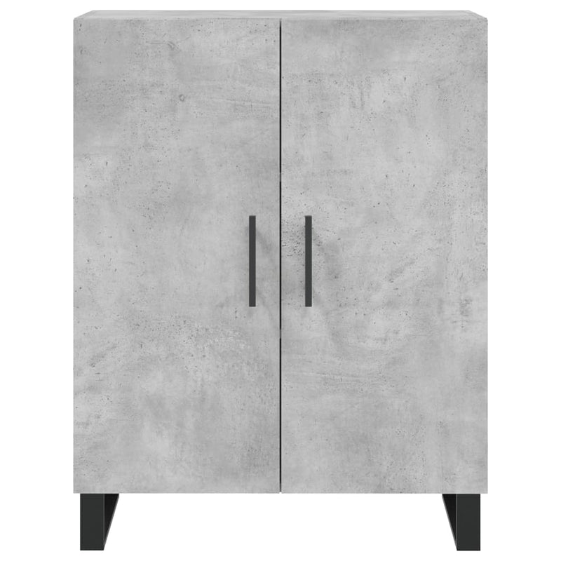 vidaXL betonszürke szerelt fa tálalószekrény 69,5 x 34 x 90 cm