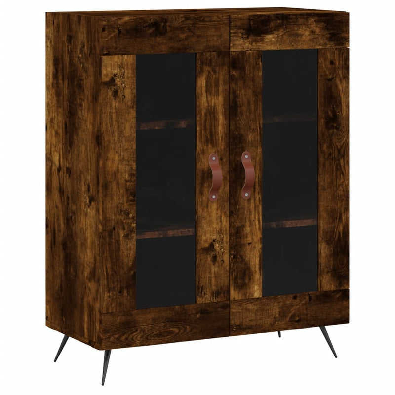 vidaXL füstös tölgy színű szerelt fa tálalószekrény 69,5 x 34 x 90 cm