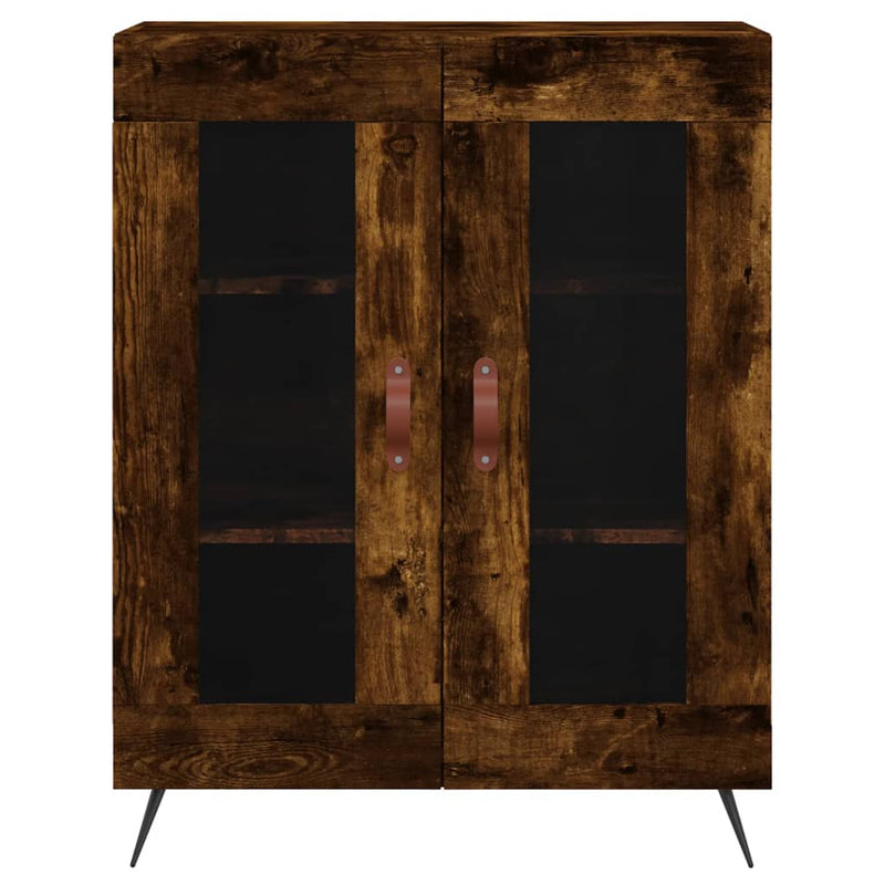 vidaXL füstös tölgy színű szerelt fa tálalószekrény 69,5 x 34 x 90 cm