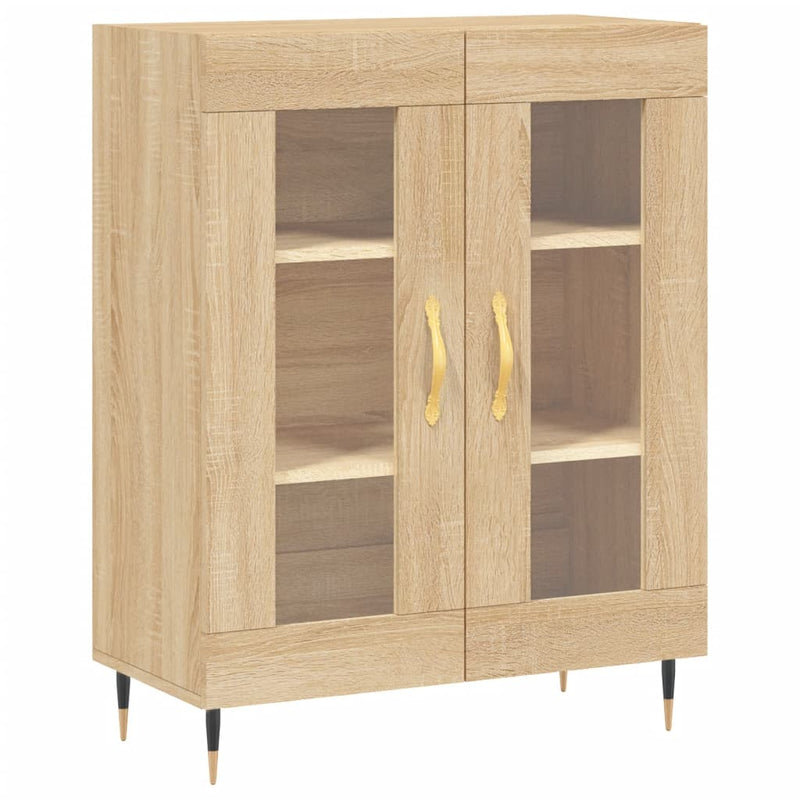vidaXL sonoma tölgy színű szerelt fa tálalószekrény 69,5 x 34 x 90 cm