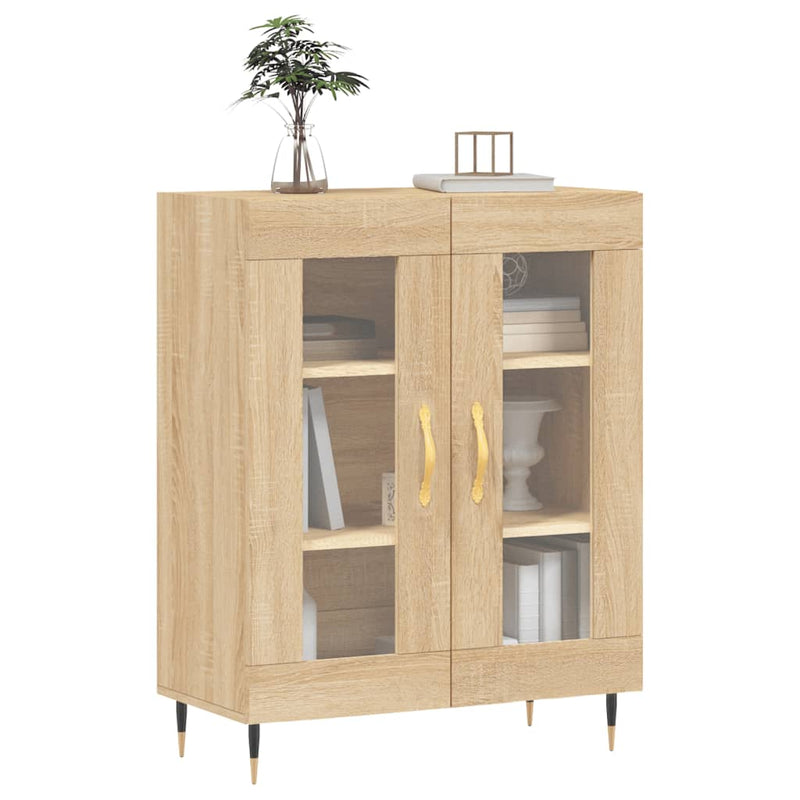 vidaXL sonoma tölgy színű szerelt fa tálalószekrény 69,5 x 34 x 90 cm