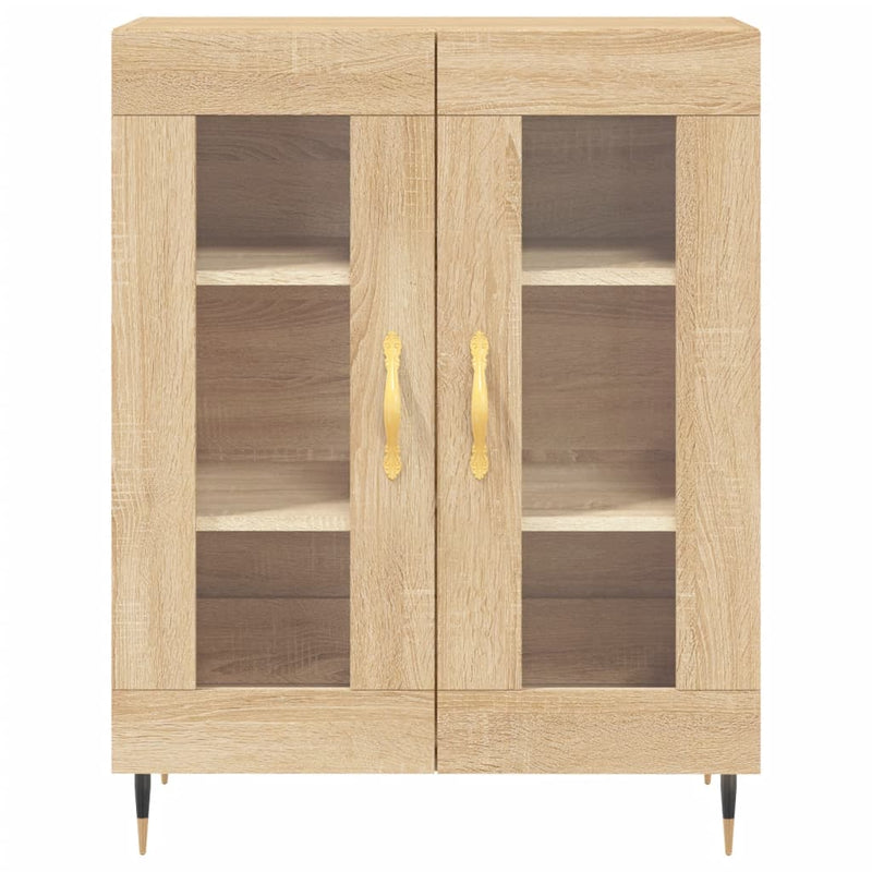 vidaXL sonoma tölgy színű szerelt fa tálalószekrény 69,5 x 34 x 90 cm