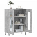 vidaXL betonszürke szerelt fa tálalószekrény 69,5 x 34 x 90 cm