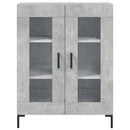 vidaXL betonszürke szerelt fa tálalószekrény 69,5 x 34 x 90 cm