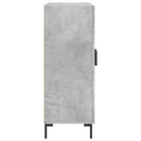 vidaXL betonszürke szerelt fa tálalószekrény 69,5 x 34 x 90 cm