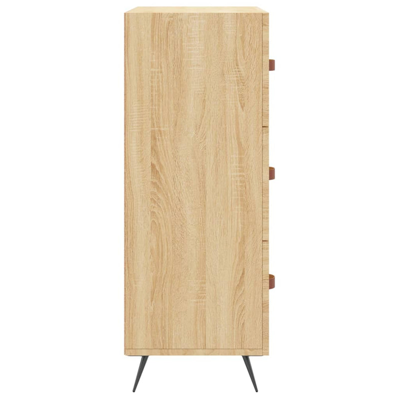 vidaXL sonoma tölgyszínű szerelt fa komód 69,5 x 34 x 90 cm