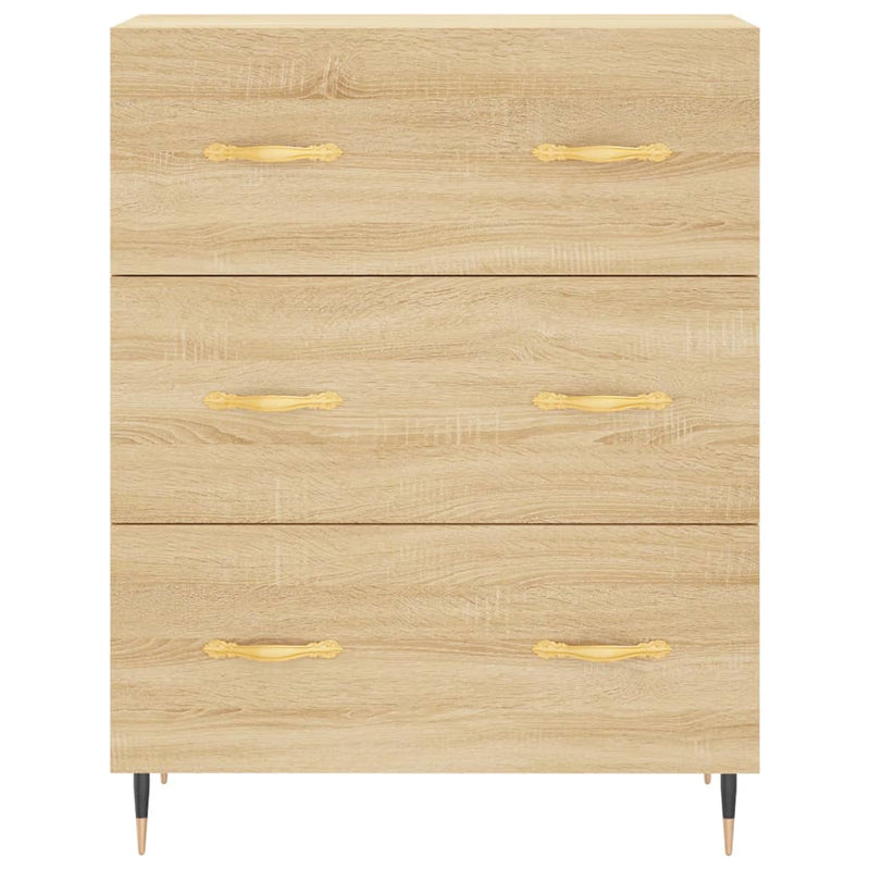 vidaXL sonoma tölgy színű szerelt fa tálalószekrény 69,5 x 34 x 90 cm