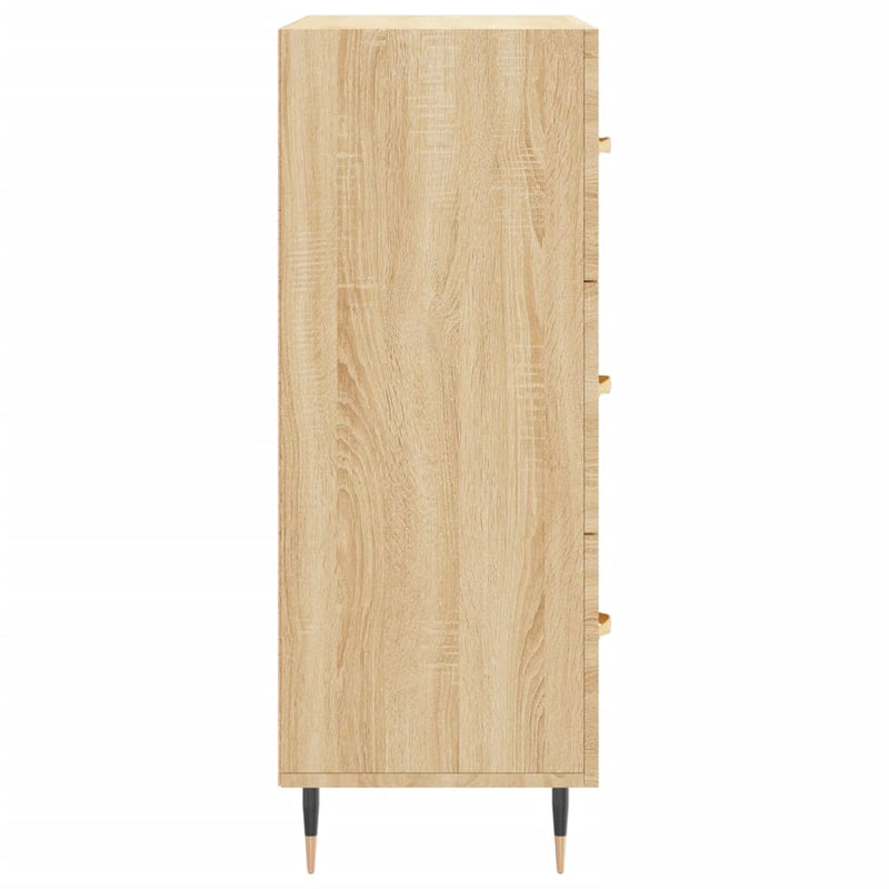 vidaXL sonoma tölgy színű szerelt fa tálalószekrény 69,5 x 34 x 90 cm