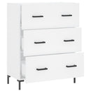 vidaXL fehér szerelt fa tálalószekrény 69,5 x 34 x 90 cm