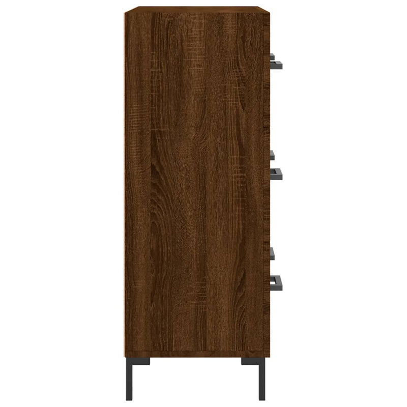 vidaXL barna tölgy színű szerelt fa tálalószekrény 69,5 x 34 x 90 cm
