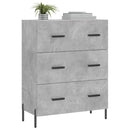 vidaXL betonszürke szerelt fa tálalószekrény 69,5 x 34 x 90 cm