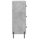vidaXL betonszürke szerelt fa tálalószekrény 69,5 x 34 x 90 cm