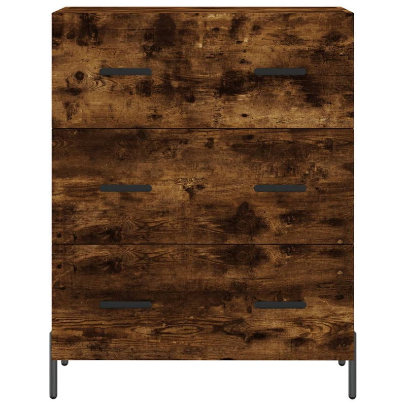 vidaXL füstös tölgy színű szerelt fa tálalószekrény 69,5 x 34 x 90 cm