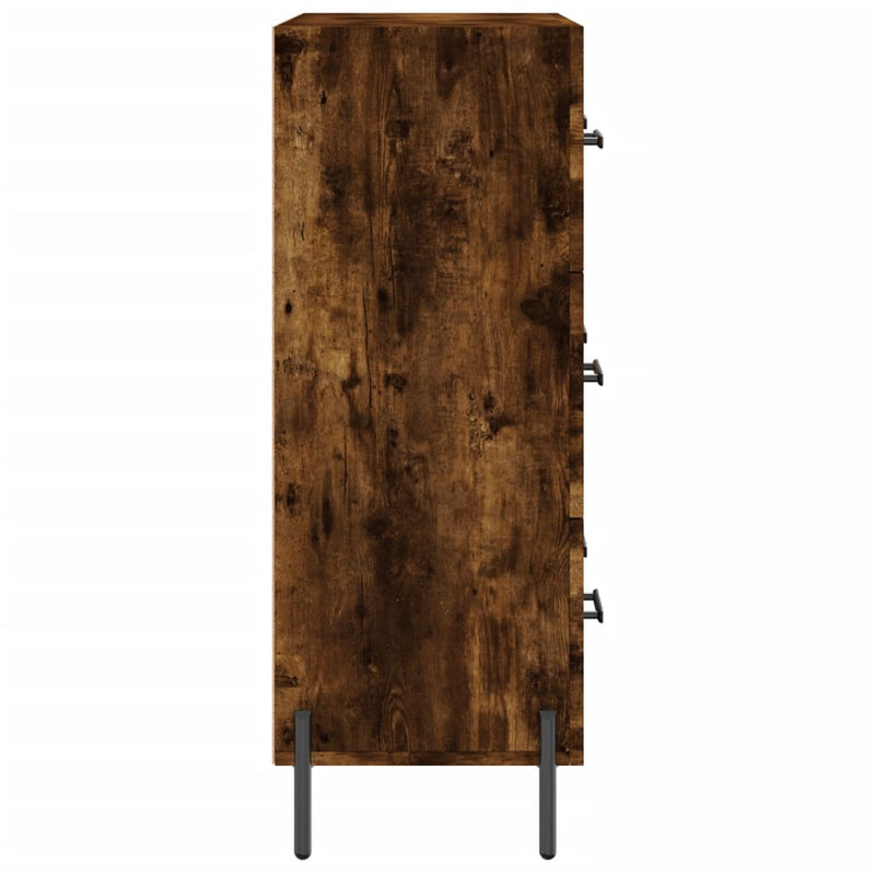 vidaXL füstös tölgy színű szerelt fa tálalószekrény 69,5 x 34 x 90 cm