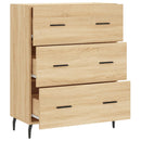 vidaXL sonoma tölgy színű szerelt fa tálalószekrény 69,5 x 34 x 90 cm