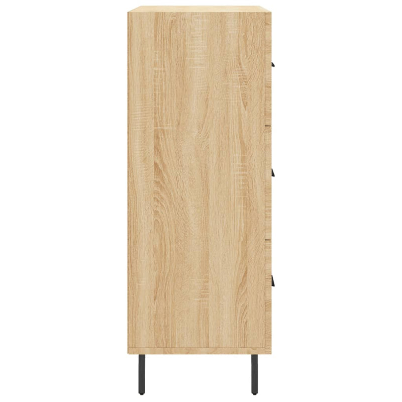 vidaXL sonoma tölgy színű szerelt fa tálalószekrény 69,5 x 34 x 90 cm