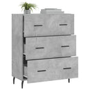 vidaXL betonszürke szerelt fa tálalószekrény 69,5 x 34 x 90 cm