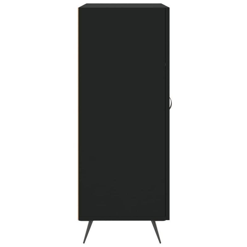 vidaXL fekete szerelt fa tálalószekrény 69,5 x 34 x 90 cm