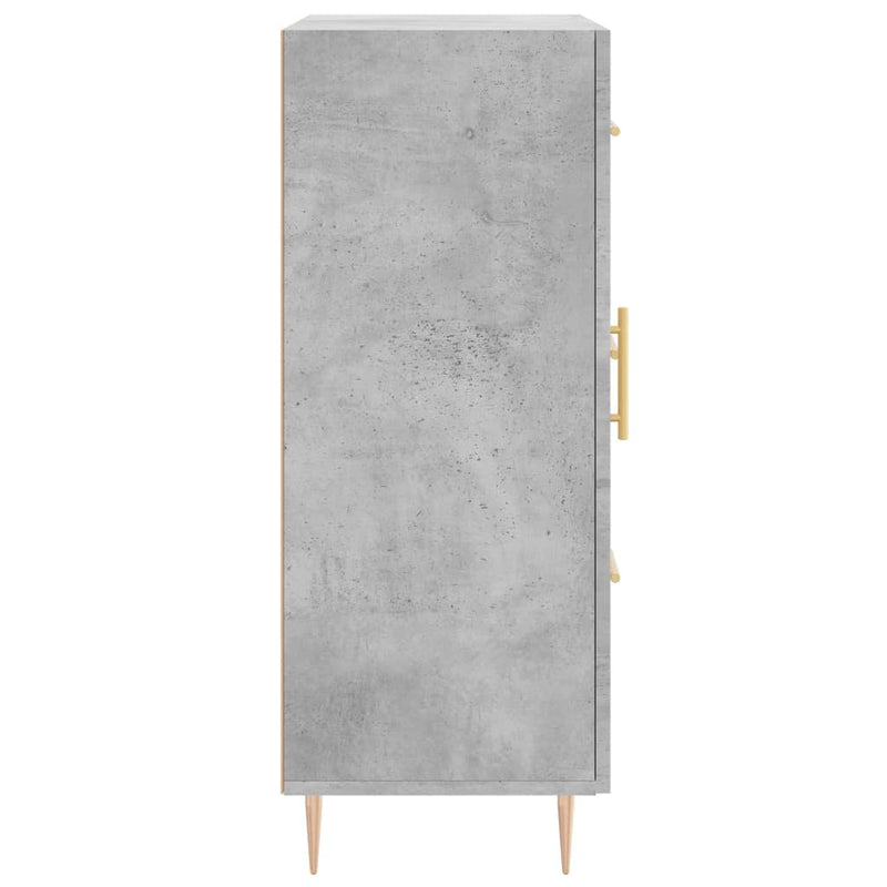 vidaXL betonszürke szerelt fa tálalószekrény 69,5 x 34 x 90 cm