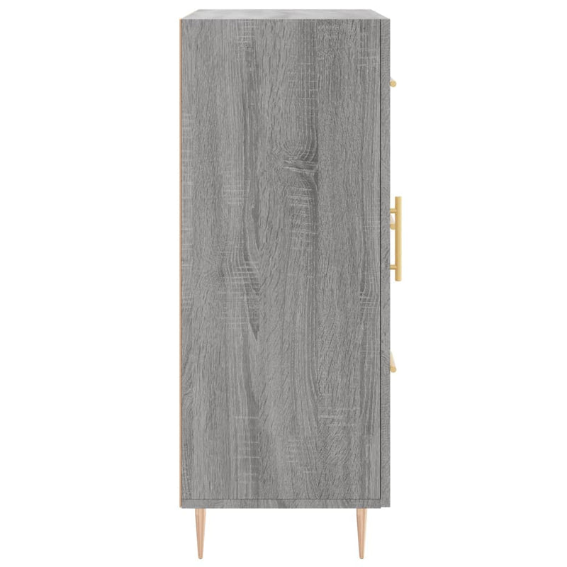 vidaXL szürke sonoma színű szerelt fa tálalószekrény 69,5 x 34 x 90 cm