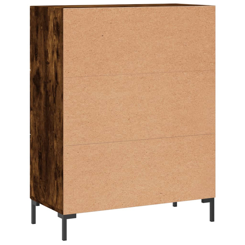 vidaXL füstös tölgy színű szerelt fa tálalószekrény 69,5 x 34 x 90 cm