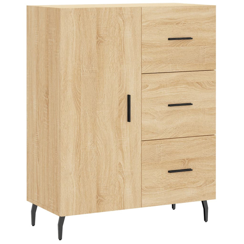 vidaXL sonoma tölgy színű szerelt fa tálalószekrény 69,5 x 34 x 90 cm