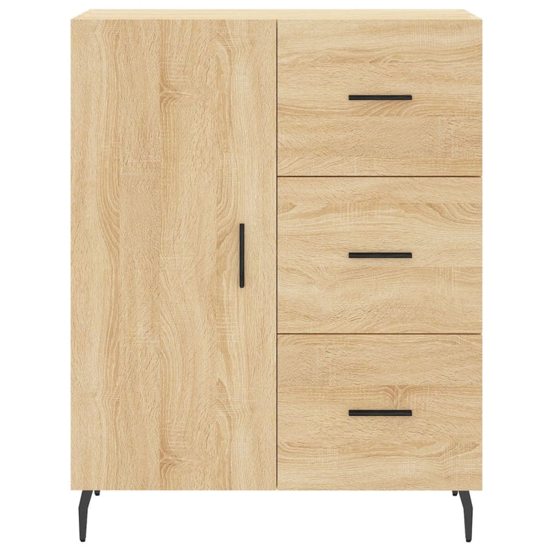 vidaXL sonoma tölgy színű szerelt fa tálalószekrény 69,5 x 34 x 90 cm