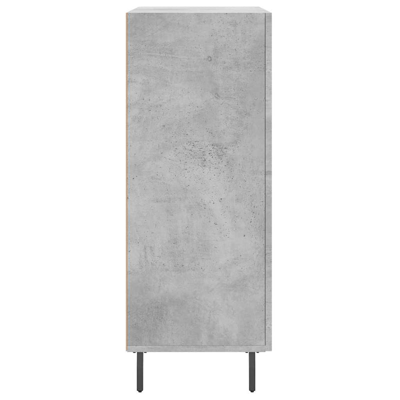 vidaXL betonszürke szerelt fa tálalószekrény 69,5 x 34 x 90 cm