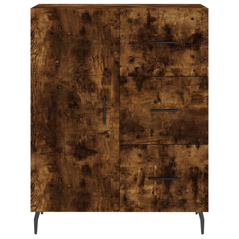 vidaXL füstös tölgy színű szerelt fa tálalószekrény 69,5 x 34 x 90 cm