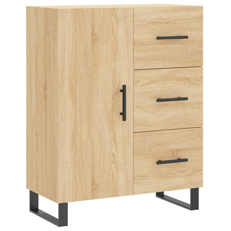 vidaXL sonoma tölgy színű szerelt fa tálalószekrény 69,5 x 34 x 90 cm