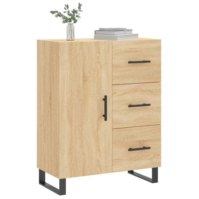 vidaXL sonoma tölgy színű szerelt fa tálalószekrény 69,5 x 34 x 90 cm