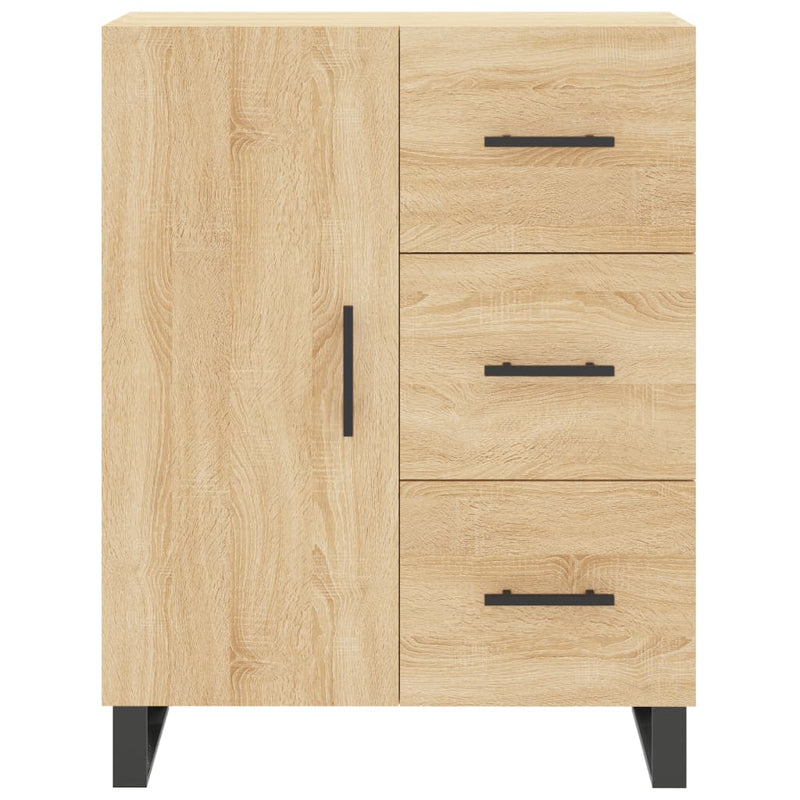 vidaXL sonoma tölgy színű szerelt fa tálalószekrény 69,5 x 34 x 90 cm