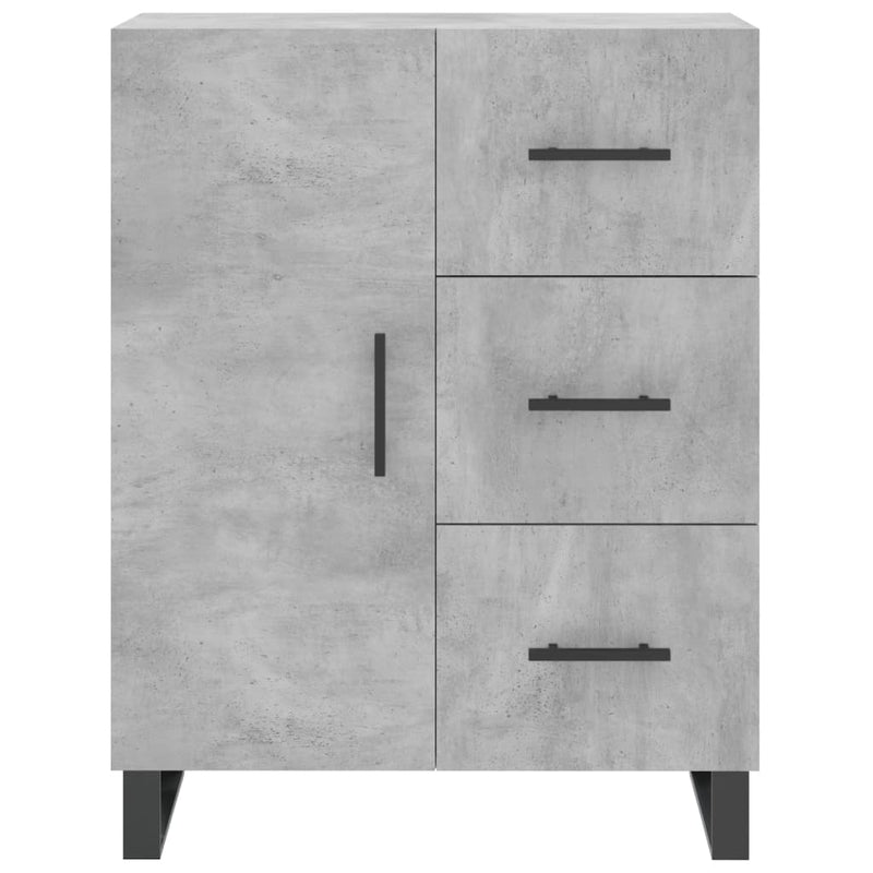 vidaXL betonszürke szerelt fa tálalószekrény 69,5 x 34 x 90 cm