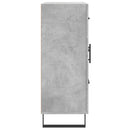 vidaXL betonszürke szerelt fa tálalószekrény 69,5 x 34 x 90 cm