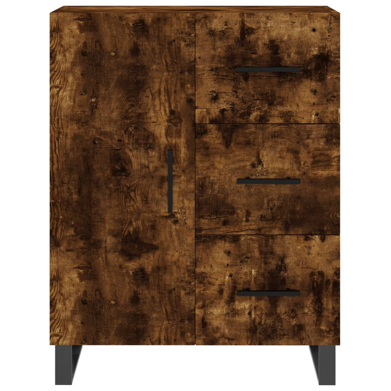 vidaXL füstös tölgy színű szerelt fa tálalószekrény 69,5 x 34 x 90 cm