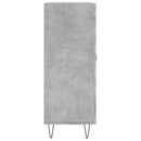 vidaXL betonszürke szerelt fa tálalószekrény 69,5 x 34 x 90 cm