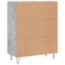 vidaXL betonszürke szerelt fa tálalószekrény 69,5 x 34 x 90 cm