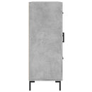 vidaXL betonszürke szerelt fa tálalószekrény 69,5 x 34 x 90 cm