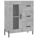 vidaXL betonszürke szerelt fa tálalószekrény 69,5 x 34 x 90 cm