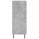 vidaXL betonszürke szerelt fa tálalószekrény 69,5 x 34 x 90 cm