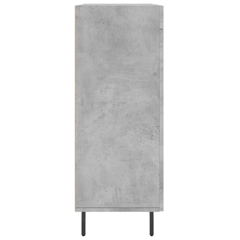 vidaXL betonszürke szerelt fa tálalószekrény 69,5 x 34 x 90 cm