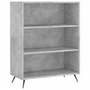 vidaXL betonszürke szerelt fa könyvespolc 69,5 x 32,5 x 90 cm